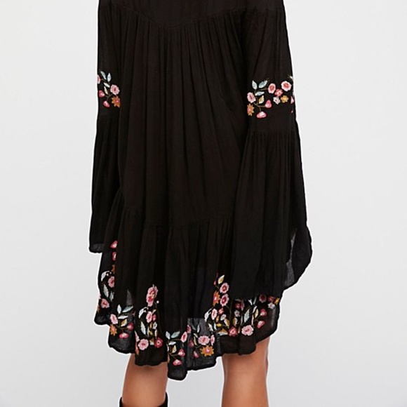 FREE PEOPLE TE AMO BLACK MINI DRESS - Picture 3 of 7